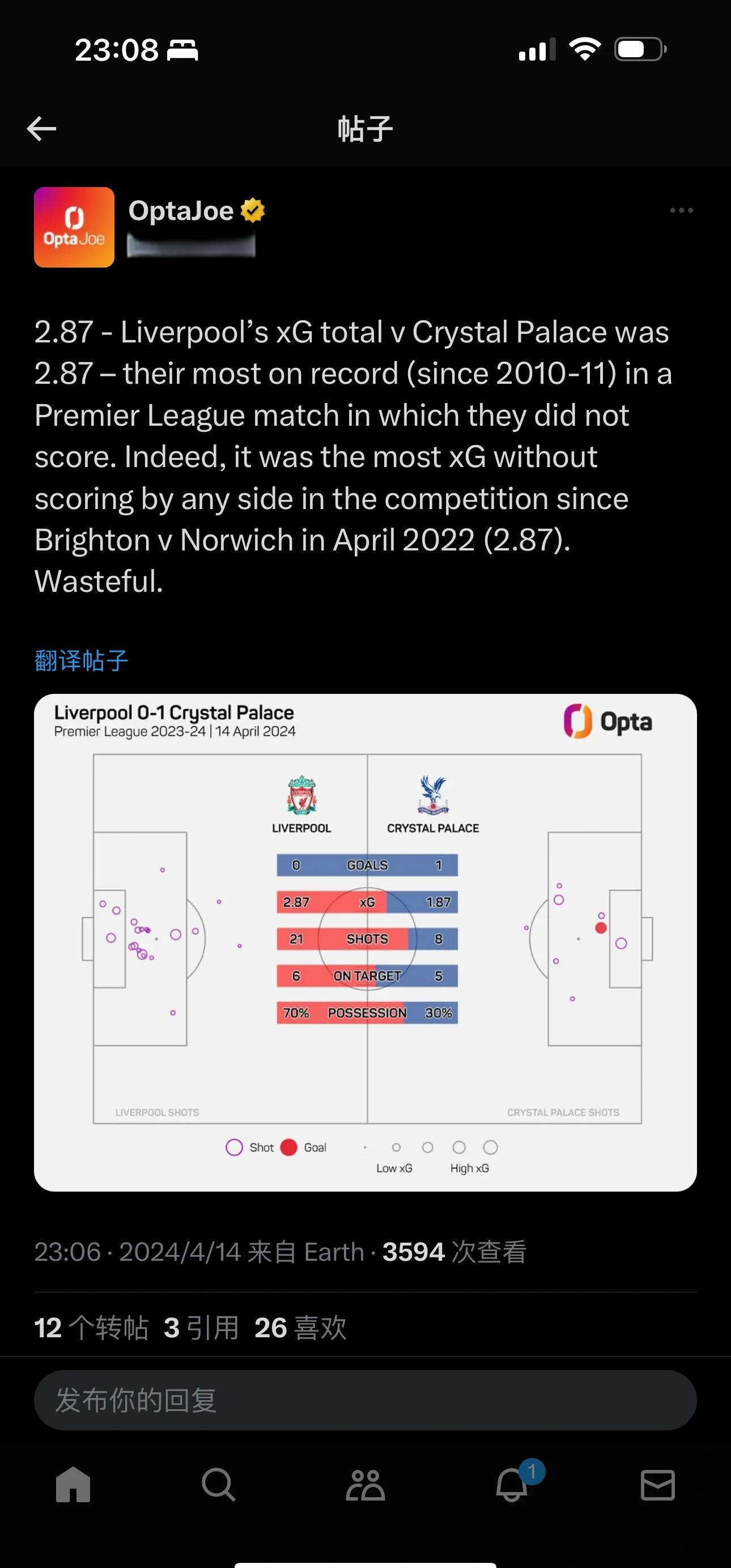 利物浦客场告捷，争冠形势稍显缓和